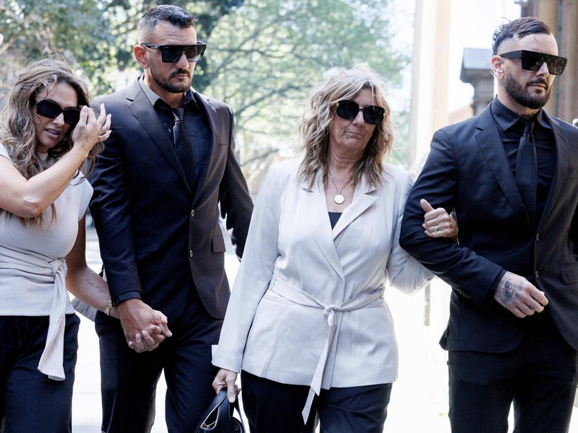 Sandra Davies (R) has also arrived for the trial. Picture: NewsWire / Nikki Short