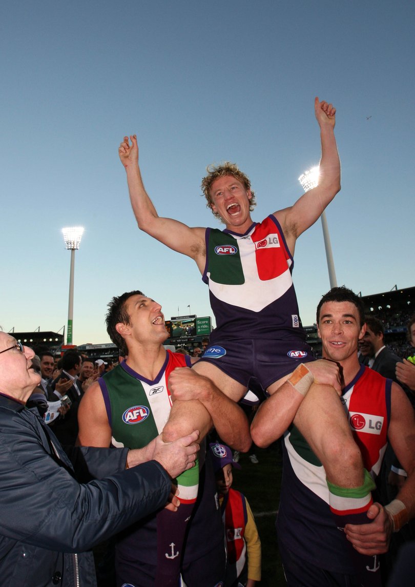 McManus getting chaired off in 2008.