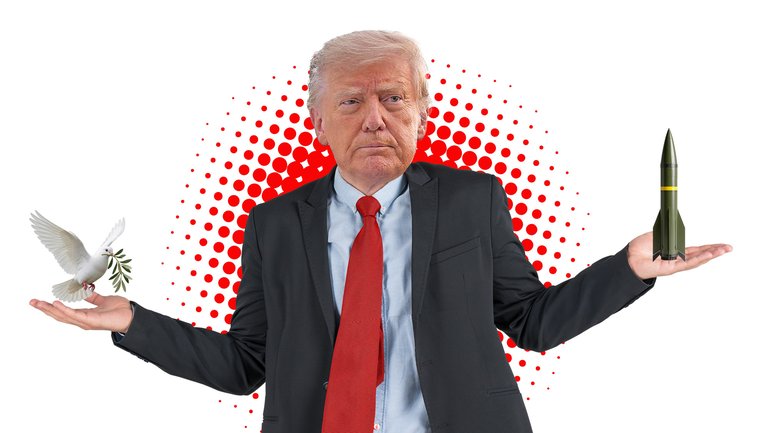 Donald Trump blames soaring petrol prices on the war in Ukraine.