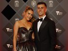 MELBOURNE, AUSTRALIA.NewsWire Photos. SEPTEMBER 22, 2025. AFL Brownlow Medal Red Carpet at Crown Casino. Collingwood. Nick Daicos and Arlette Amor. NewsWire/Michael Klein
