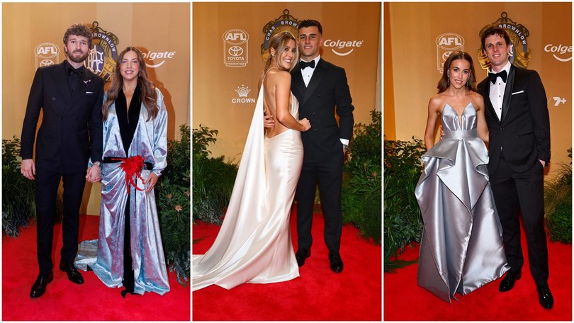 The AFL’s biggest stars have swapped their footy Guernseys for sharp suits as their partners don glamorous gowns for the 2026 Brownlow Medal red carpet. SEE THE PICS