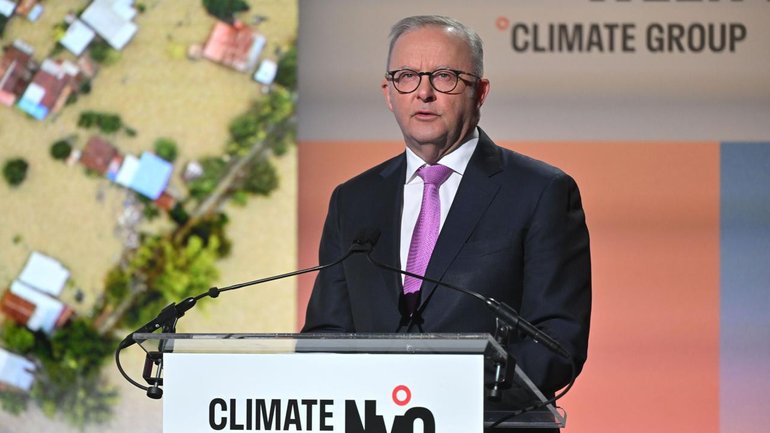 Large-scale natural disasters will become even more common, Prime Minister Anthony Albanese says. (Mick Tsikas/AAP PHOTOS)