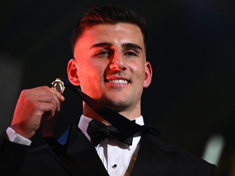 Nick Daicos is delighted to win the AFL's top individual honour and now wants team success for Pies. (Joel Carrett/AAP PHOTOS)