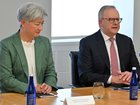 Penny Wong and Anthony Albanese in New York.