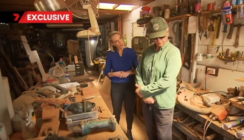 Josie remembers how Gus used to draw in the sawdust.