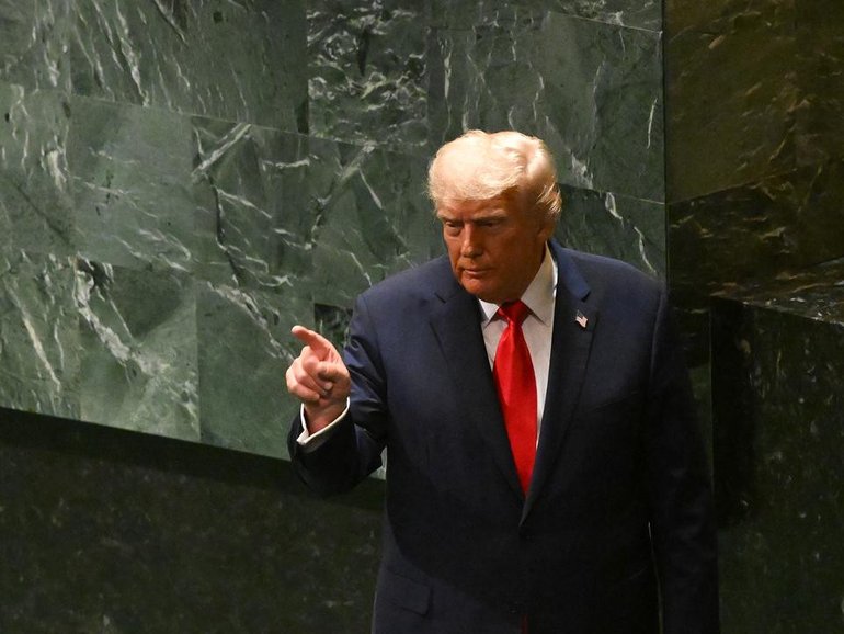 Hours after threatening the US could "annihilate" Iran, President Trump said a deal was close. (Lukas Coch/AAP PHOTOS)