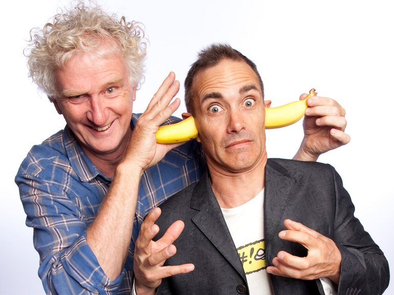 Terry Denton, left, and Andy Griffiths.