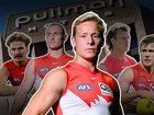 Riley Bice, Chad Warner, Isaac Heeney, Nick Blakey and James Jordon are expected back at the Swans. (Susie Dodds/AAP PHOTOS)