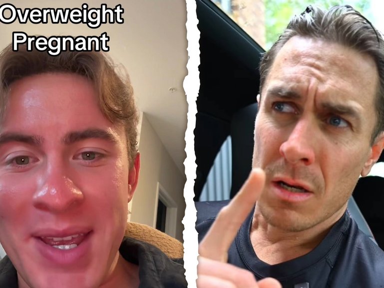 The two fitness influencers had polorising views on women and pregnancy weight.