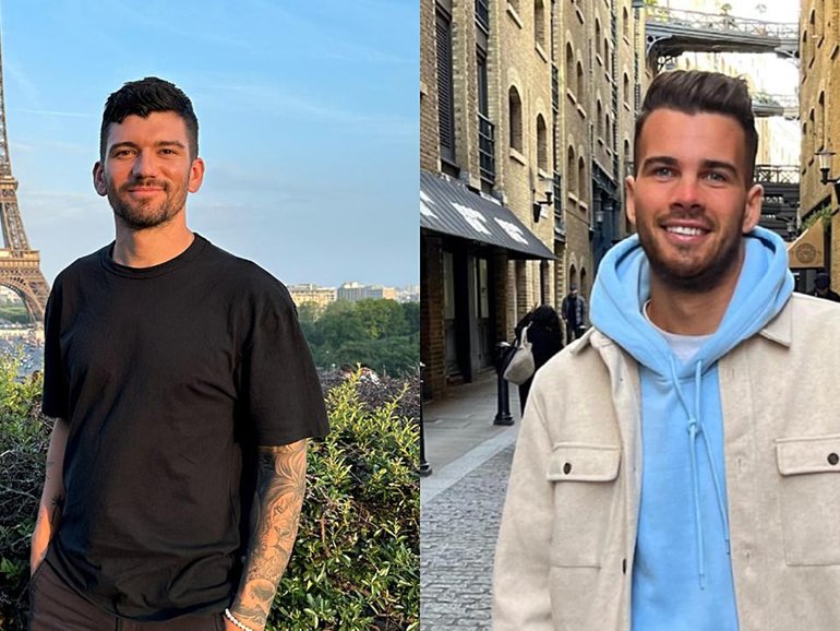 A police officer is standing trial accused of murdering Luke Davies, 29, and Jesse Baird, 26. (HANDOUT/DC5)