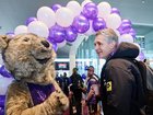 Justin Longmuir at Perth Airport on Thursday.