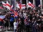 Anti-immigration protesters rallied in Portsmouth, England, in September. 