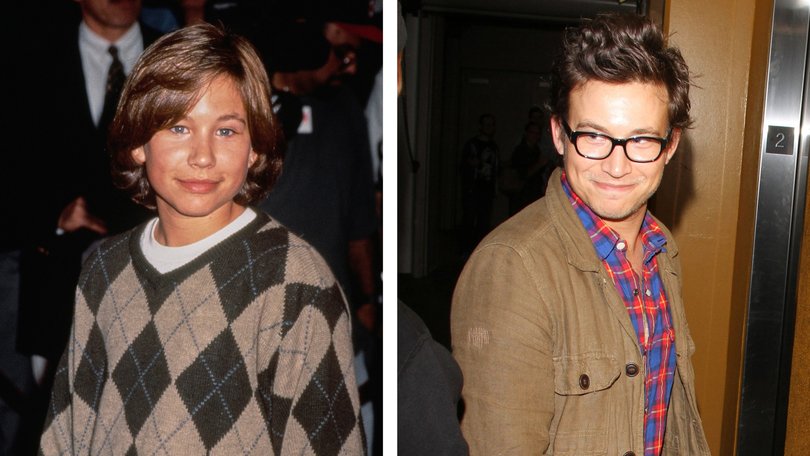 Jonathan Taylor Thomas, left, pictured in at the height of his fame in 1995 and, right, in 2013.