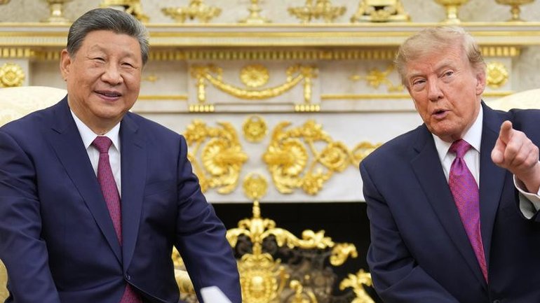 President Donald Trump and President Xi Jinping are expected to talk about AI, trade and Iran. (AP PHOTO)
