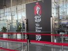 No flights have been listed at Tehran's Imam Khomeini Airport to or from nearby Gulf countries. (AP PHOTO)
