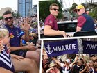 Scenes from Friday's grand final parade.