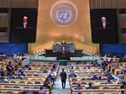 Prime Minister Anthony Albanese speaks at the UN General Assembly in New York.