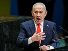 Benjamin Netanyahu speaks to the UN General Assembly.