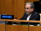 Iran Foreign Minister Abbas Araghchi at the UN General Assembly in New York City. 