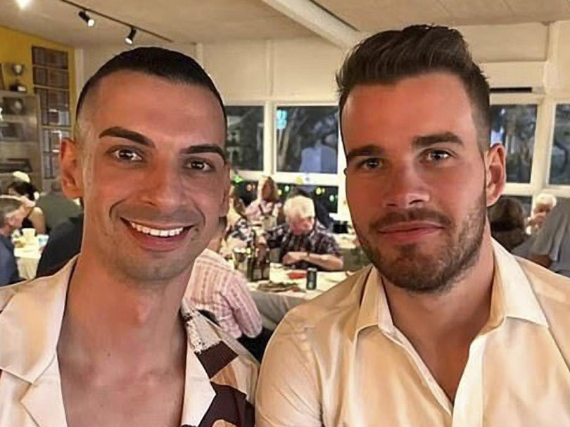 Mr Lamarre-Condon and Mr Baird briefly dated. Picture: Supplied.