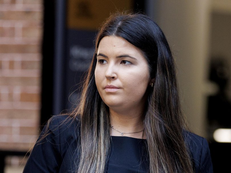 Shae Davison gave evidence about a 1600-word message Mr Lamarre-Condon allegedly sent. Picture: NewsWire / Nikki Short