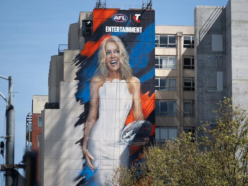 Pop princess Kylie Minogue will be the headline entertainment act on AFL grand final day. (Jay Kogler/AAP PHOTOS)