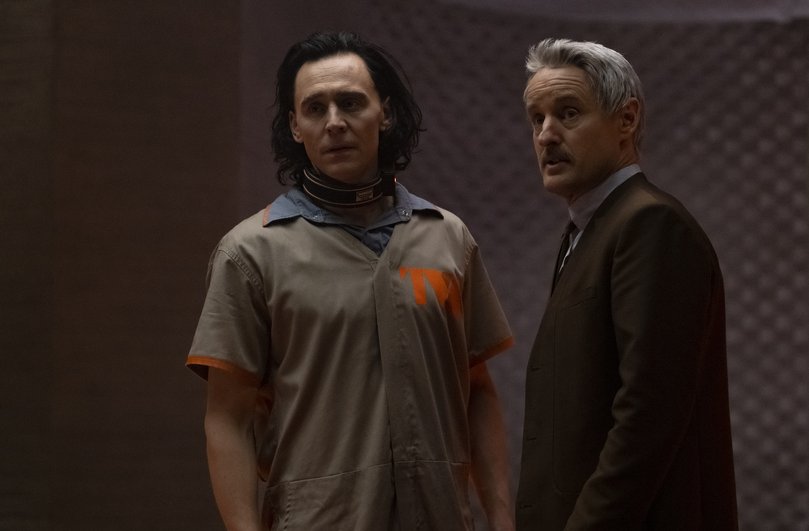 Tom Hiddleston and Owen Wilson in the Loki TV series.