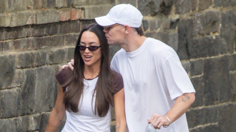 Lachie Neale's got the green light and his girlfriend in Melbourne ! — and certainly looked like a man with plenty to smile about on Friday!