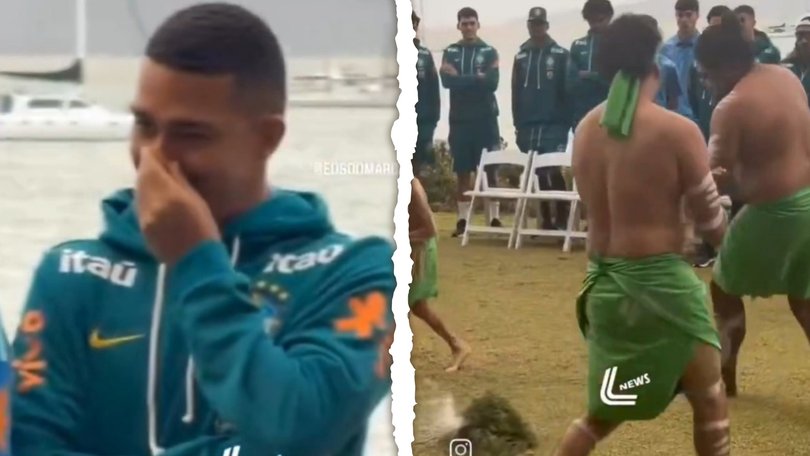 The Brazillian men’s soccer team have come under fire after they were filmed laughing at a Welcome to Country ceremony in North Queensland.