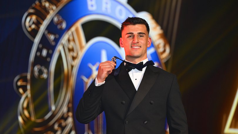  Nick Daicos with his Brownlow medal.