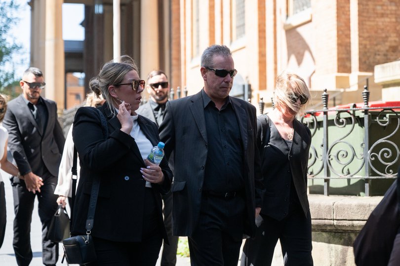 Helen Baird (right) was emotional remembering her son while being questioned by the Crown.