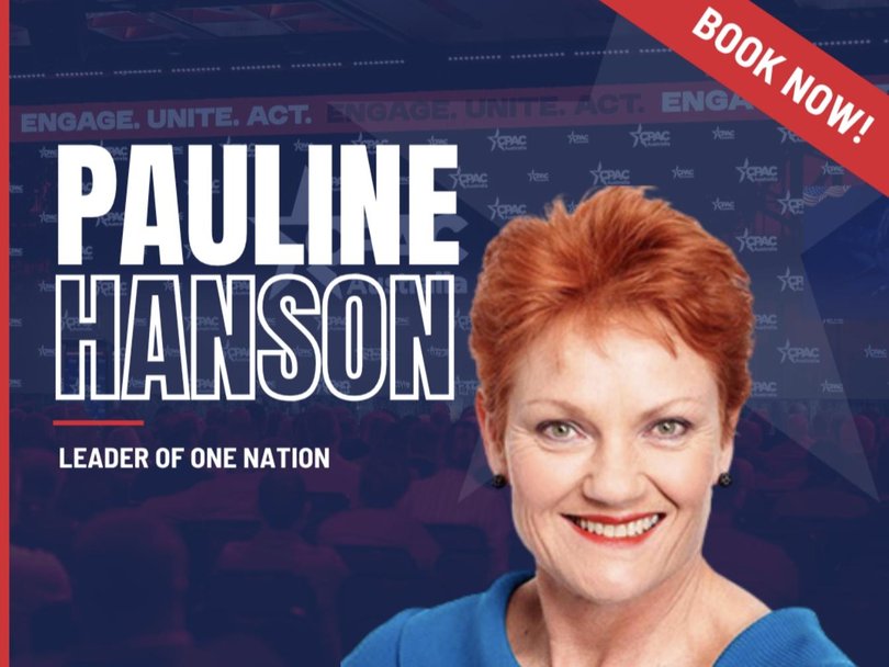 Senator Hanson will appear alongside a number of other Australian and international conservative figures. Picture: Supplied