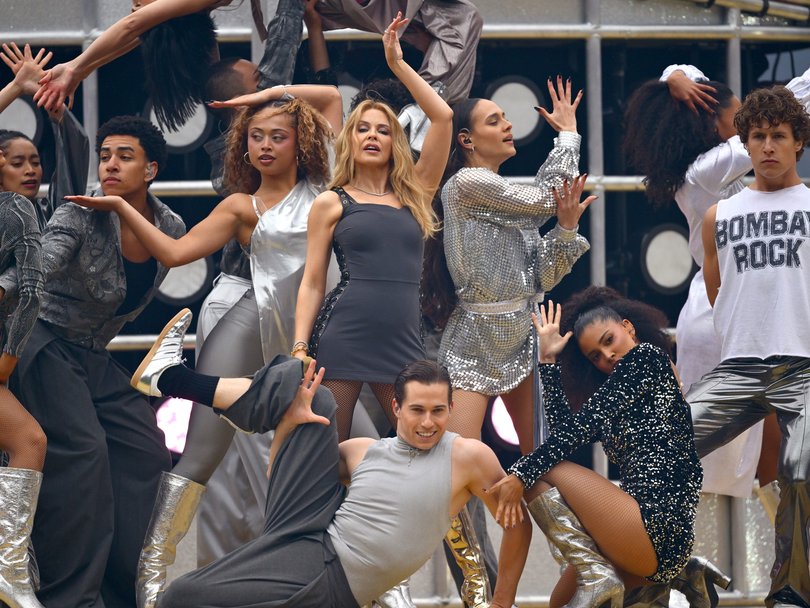 Kylie Minogue performs