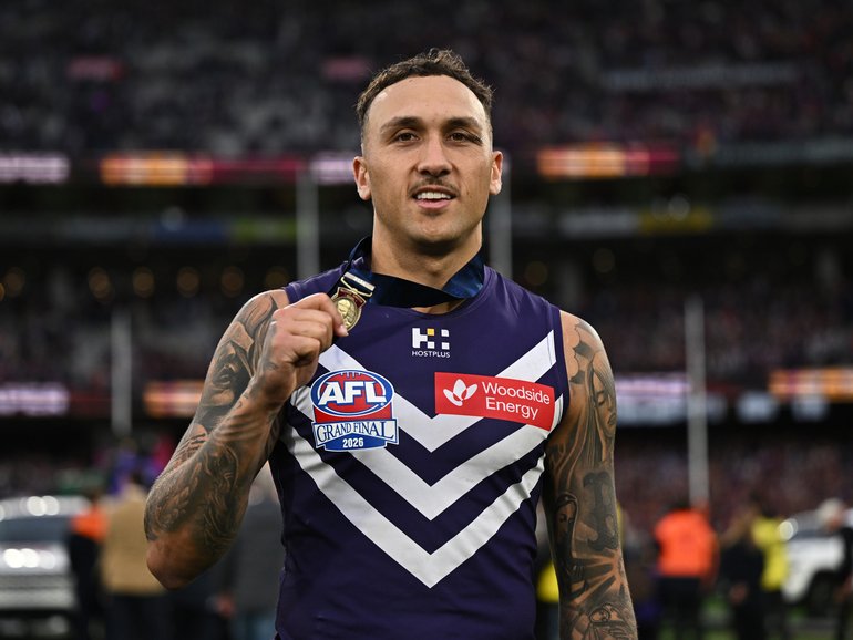 Shai Bolton with his Norm Smith.
