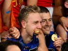 Oscar Allen loving life at Lions after winning a flag.