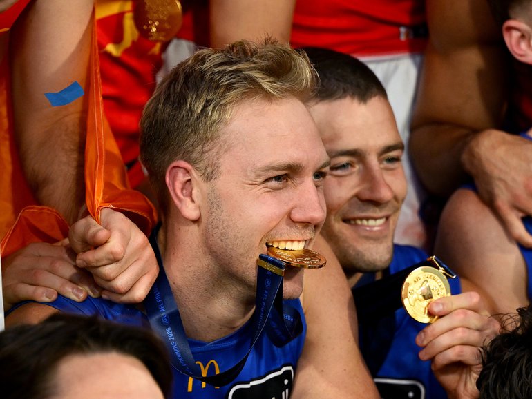 Oscar Allen loving life at Lions after winning a flag.