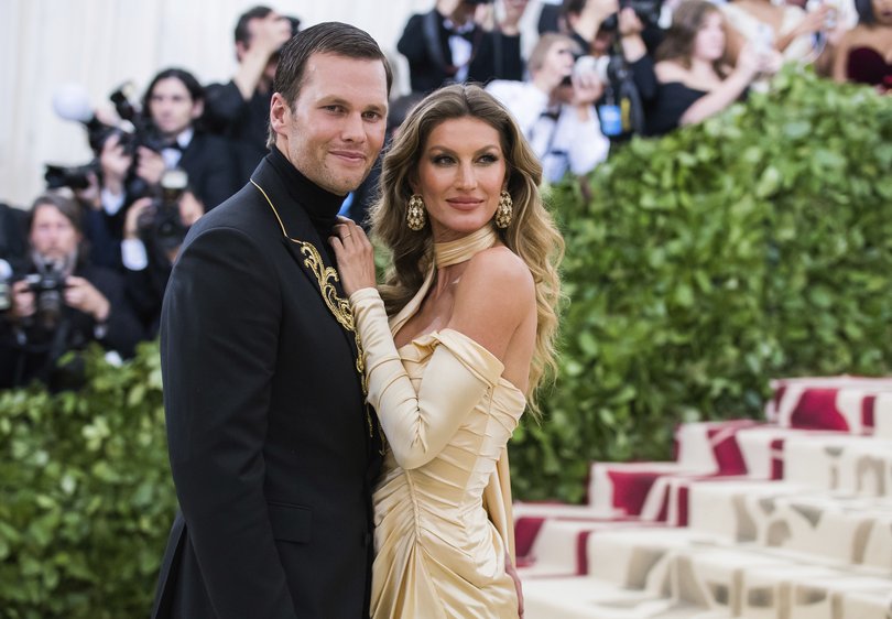 Tom Brady and Gisele Bundchen attend The Metropolitan Museum of Art's Costume Institute benefit gala on May 7, 2018.