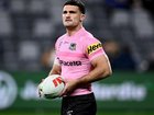Penrith superstar Nathan Cleary has been switched to the bench for their preliminary final.  (Dan Himbrechts/AAP PHOTOS)