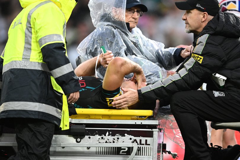Cleary was in considerable pain as he came off.