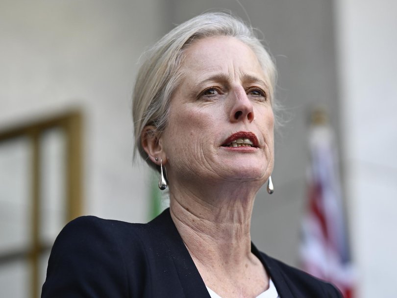 Finance Minister Katy Gallagher says the ‘pressures on the budget are not decreasing’. Picture: NewsWire / Martin Ollman