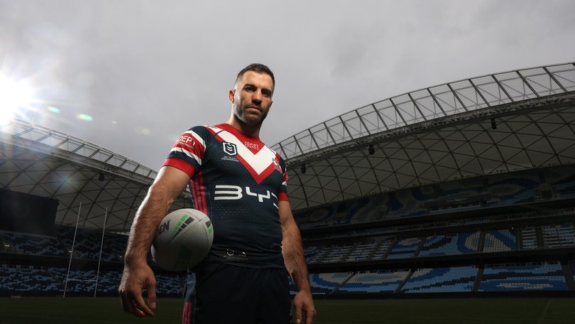 SYDNEY, AUSTRALIA - SEPTEMBER 28: James Tedesco of the Roosters poses for a photo during a Sydney Roosters NRL media opportunity at Allianz Stadium on September 28, 2026 in Sydney, Australia. (Photo by Darrian Traynor/Getty Images) Darrian Traynor