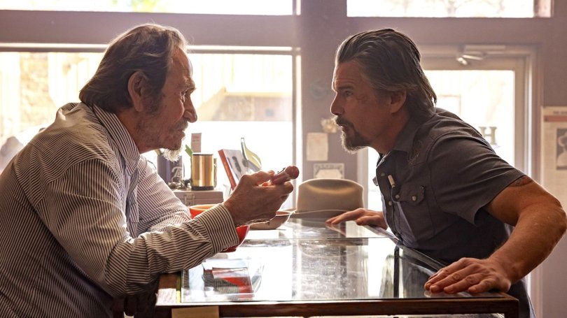 Tommy Lee Jones and Ethan Hawke in The Lowdown season two.