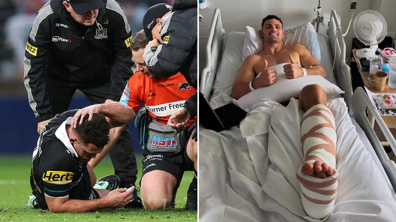 Nathan Cleary has released an update from his hospital bed. 