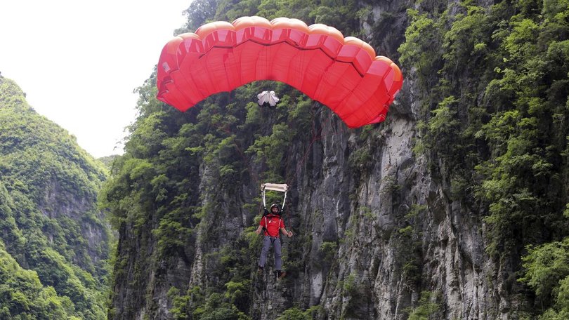 A 27-year-old man has died while BASE jumping in Utah. (AP PHOTO)
