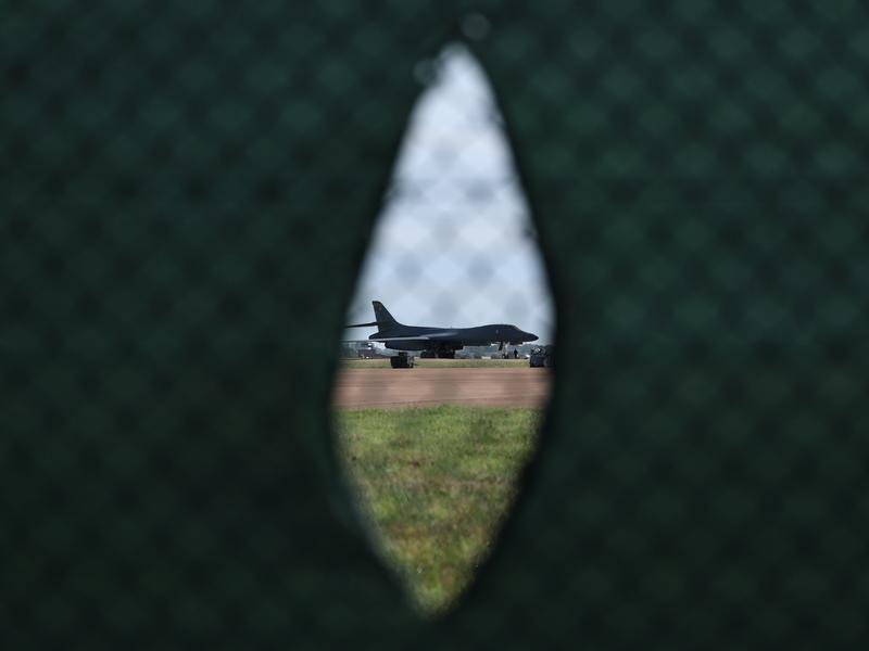 The UK has given authorisation to the US to use bombers based at Fairford to strike Iranian sites. (EPA PHOTO)