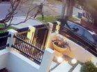 The terrifying moment masked youths allegedly attempted to ambush the family.