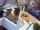 The terrifying moment masked youths allegedly attempted to ambush the family.
