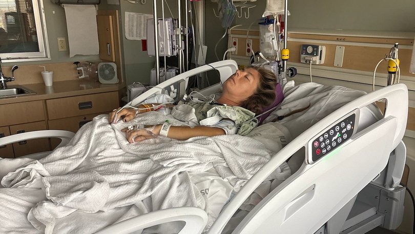 The mother-of-two has been left with life changing injuries following the freak incident.