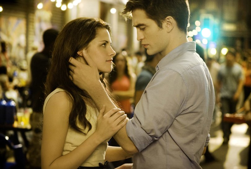 Kristen Stewart and Robert Pattinson in The Twilight Saga: Breaking Dawn.