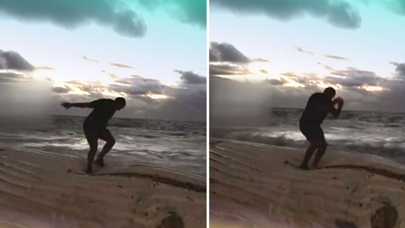 A person has been slammed for performing a viral dance move - the Griddy - on a whale.